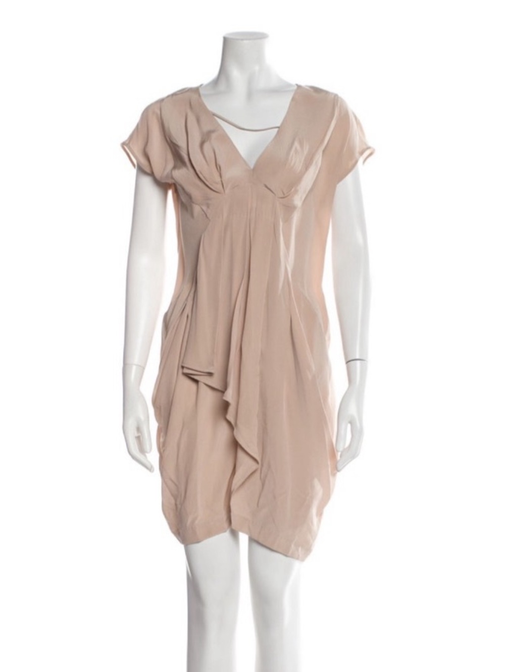 Miu miu Vintage Mini Dress Draped Mini Dress in Pink Size Medium